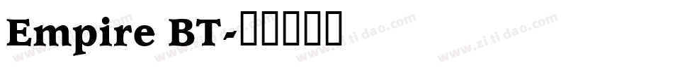 Empire BT字体转换